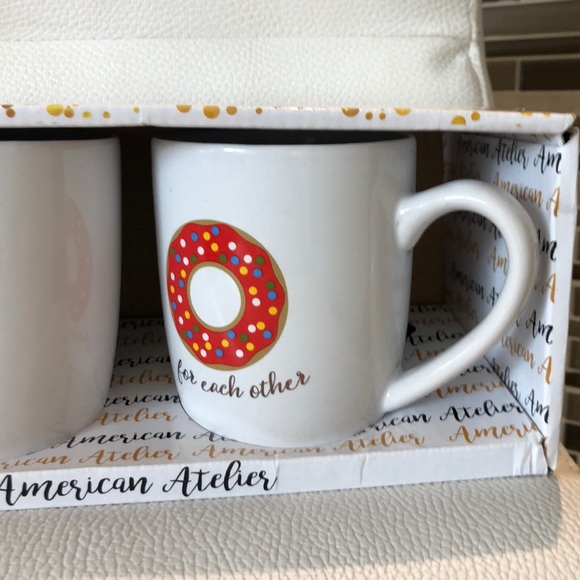 NWT Set of 2 mugs in ceramic - Picture 3 of 6